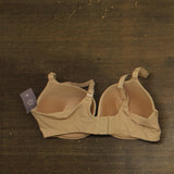 Auden Womens Luxe Stretch Comfort Wire Demi T-Shirt Bra Pearl Tan Brown 40D