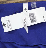 Ny Collection Colorblock 3/4 Sleeve Jacket Dress Set Cobalt Blue / White 16W