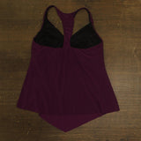 Magicsuit Solid Taylor Soft Cup Racerback Tankini Top 6006052 Jam Purple 14