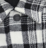 Woolrich X TGT Pattern Quilted Snap Closure Jacket Shacket Black / White 2XL