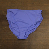 Anne Cole Convertible High Waist Shirred Swim Bottom Periwinkle Blue Purple L