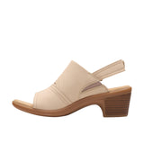 Clarks Emily2 Mist Block Heel Sandal 26181676 Sand Nubuck Brown 8W