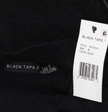 Black Tape Womens Textured Knit Stretchy Raglan-Sleeve Sweater 1927002 M Black S