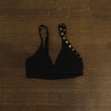 Hunza G Womens Tessa Crinkle Bikini Top 10004062TESSABMC Black