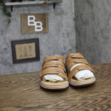 Clarks Collection Womens Maelynn Abby Flat Sandals 26187072 Tan Brown 7W