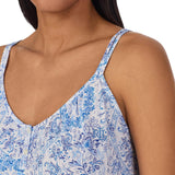 Lauren Ralph Lauren Womens V-Neck Short Nightgown 167ea7871c15c8 Blue Floral XL