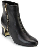 DKNY Womens Side Zip Crosbi Booties K3021605 Black Leather 8M