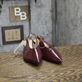 A New Day Samantha Slingback Kitten Heels 94462862 Burgundy Red 6.5M