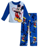 Disney Boys Mickey Mouse Loose-Fit Fleece Pajama Shirt MK1131ELLMA Blue 2T