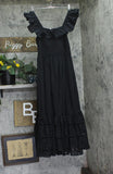 Dotti Off-The-Shoulder Flounce Cover-Up Dress 85381 Black S