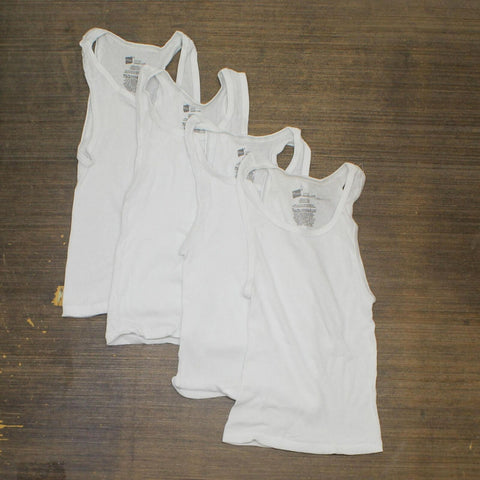 Hanes Boys Tank Undershirt Shirt BRLTA5 White S