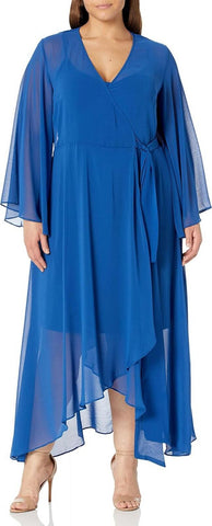 City Chic Women's Apparel Avenue Plus Size Maxi Fleetwood Dress Deep Blue 14W