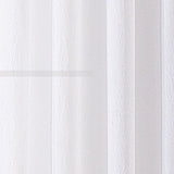 Regal Home Crushed Voile Sheer Grommet Top Single Curtain Panel White 50x63