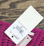 O'Neill Womens Ryan Crochet Cover Up Tank SP5403001 Fuchsia Purple Pink M