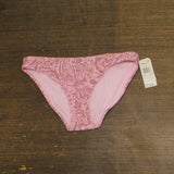 Raisins Juniors Lowrider Printed Bikini Bottom N710943 Mauve Pink M