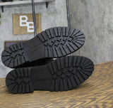Sun + Stone Womens Onnyx Engineer Booties 10019660000 Black 9.5M