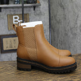 Journee Collection Block Heel Booties with Tru Comfort Foam Tan Brown 8.5M