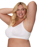 Playtex 18 Hour Wirefree Bra Active Breathable Comfort Seamless Womens White 36B