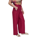 DKNY Pull-On Woven Drawstring Sportswear Pant P3EKTS98 Beet Red XL