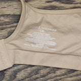 Carole Hochman 2-Pack Comfort Bra Wire Free Molded Cups Straps Black / Taupe L