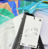 La Blanca Twist Front V-Neck Tankini Swim Top LB5ST68 Tropi-flage Blue Multi 10