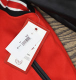 Ring of Fire Front Varsity Jacket California State West Coast Red / Black XL