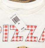 Unfortunate Portrait Womens Graphic Pizza Tee Short Sleeve UPWB-1001 White XS