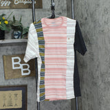 Dickies Womens Remanufactured Baggy Utility Pocket Tee T-Shirt Pink Multi L