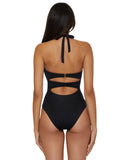 Soluna Womens Buckle-up Convertible One-Piece Swimsuit 2681352 Black M