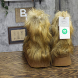 A New Day Faux-Fur Ankle Boots with Memory Foam Insole 94715798 Brown 10M