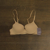 Auden Luxe Stretch Comfort Wire Demi Bra 94266691 Pearl Tan Brown 34A