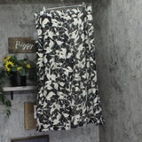 Vince Camuto Floral-Print Lined Drawstring Pants 92325312 Rich Black / Brown 2X
