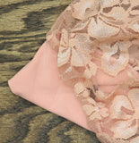 Ny Collection Puff Sleeve Keyhole Neckline Jersey Knit Blouse Mellow Rose Pink S