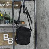 Private Label Womens Shoulder Crossbody Zippered Bag Black / Gray One Size