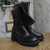 Wild Fable Danika Stretch Tall Combat Boots 94463359 Black 7.5M