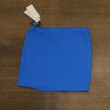 Salt + Cove Juniors Rib Scrunch Cover-up Skirt SC251008CB Cosmic Cobalt Blue S
