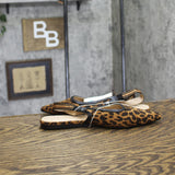 A New Day Womens London Sling Back Flats Sandals 94303556 Cheetah Brown 7.5M
