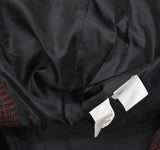 Kasper Single Button Framed Notch Collar Blazer Jacket Shiraz Red / Black 14