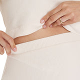 Isabel Maternity By Ingrid & Isabel Maternity Ribbed Top Cream Off White L