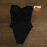 Andie Womens Pana Strapless One Piece Swimsuit AO568 Black M
