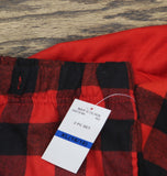 Max And Olivia Boys 2-Piece Pajama Sleep Shirt Bottom Set Red / Black XL (16/18)