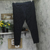 Motherhood Maternity Ponte-Knit Ankle Maternity Pants M90049-01-XL Black XL