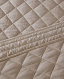 Madison Park Breanna Quilted 4-Pc. Bedspread Set Diamond Khaki Brown Queen