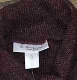 Motherhood Maternity Hacci Maternity Turtleneck Top Winetasting Purple XL