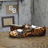 A New Day Tasmin Velvet Mary Jane Flats 94568234 Leopard Brown Multi 11M