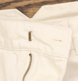 Woolrich X TGT Mid-Rise Barrel Leg Cargo Denim Jeans Pants Cream Off White 17