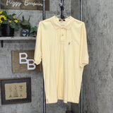 The Greenbrier by Corbin Mens West Virginia Cotton Golf Polo Shirt Yellow XL