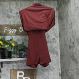 All In Motion Womens Knit Ruched Active Dress with Built in Briefs Maroon Red XS