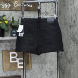 Dkny Jeans Women's Cotton Frayed-Hem Denim Shorts E3EWX825