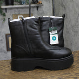 Wild Fable Honor Ankle Combat Boots Zip Faux Leather Platform 94642924 Black 9M